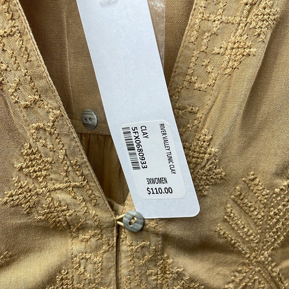 Soft Surroundings NWT River Valley Tunic Clay - Picture 4 of 6